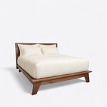 Amish Cumulus Lake Mid-Century Modern Platform Bed Frame