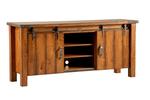 Rustic Barn Door Entertainment Console