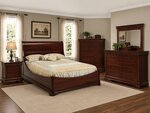 Amish San Marco Euro Five Piece Bedroom Furniture Set