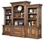 Amish Caldwell Solid Hardwood 3-Piece Hutch