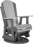 LuxCraft 2' Swivel Adirondack Poly Glider Chair