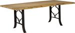 Live Edge Dining Table with Ogee Base