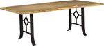 Live Edge Dining Table with Shamrock Base