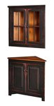 Honey Brook Corner Hutch with Optional Hanging Top