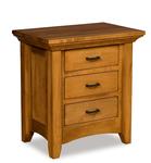 Naomi Mission Three Drawer Nightstand