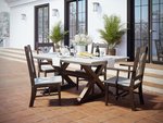 Rectangular X-Base Outdoor Poly Dining Set