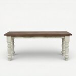 Amish Handcrafted Reclaimed Barnwood Farmhouse Solid Top Dining Table