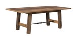 Amish Cleveland Reclaimed Barnwood Solid Top Dining Table