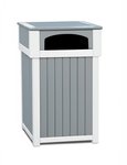 Leisure Lawns Poly Lumber Commercial Trash Receptacle