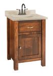 Quick Ship Garland - Small Brown Maple Free Standing Bathroom Vanity