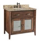Quick Ship Stanford - Medium Brown Maple Free Standing Bathroom Vanity