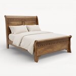 Amish Ornament Sleigh Bed
