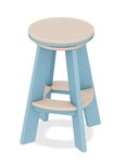 Shoreline Poly Swivel Stool with Bar Height