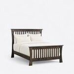 Amish Mission Trestle Slat Bed