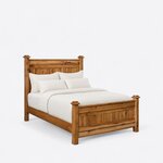 Amish Amos America Panel Bed