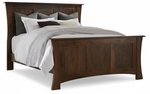 Amish Isaiah Panel Wooden Bed Frame with Headboard