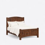 Amish Fern Arched Panel Bed