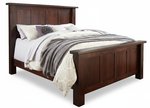 Amish Daniel Solid Wood Modern Shaker Panel Bed