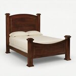 Amish William Arched Panel Poster Bed