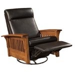 Amish Cordell Glider Recliner with Swivel