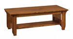 Amish Falkland Mission Rectangular Coffee Table with Optional Lift Top