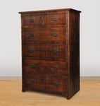 Ruff Sawn Cheyenne Rustic 6-Drawer Chest