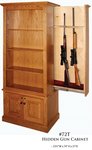 Winchester Bookcase with Hidden Gun Rack