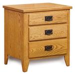 Newcastle Mission 3-Drawer Nightstand