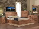 Amish Mars Storage Five Piece Bedroom Set