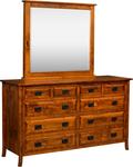El Dorado 10-Drawer Dresser with Optional Mirror
