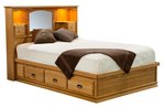 Amish Traditional Platform Storage Bed