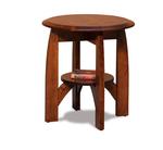 Boulder Creek 22" Round End Table with Shelf