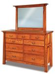 Artesa Nine Drawer Dresser with Optional Mirror