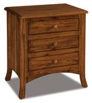 Amish Carlisle Three Drawer Night Stand