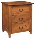 NP Mission Three-Drawer Nightstand