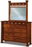Sequoyah Amish-Made Nine Drawer Dresser with Optional Mirror