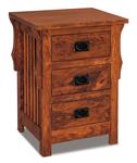 Stick Mission Small Three Drawer Nightstand