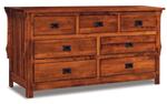 Stick Mission 60" Seven Drawer Dresser