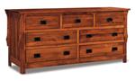 Stick Mission 73" Seven Drawer Dresser