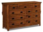 Stick Mission Nine Drawer Dresser with Jewelry Drawers