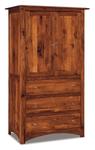 Amish Fern Three Drawer Armoire