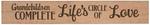 American Made Primitive Plank Sign - Grandchildren Complete Life's Circle of Love