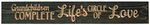 American Made Primitive Plank Sign - Grandchildren Complete Life's Circle of Love