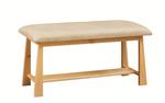 Craftsmen Bench with Bonded Leather Seat