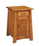 Craftsmen Chairside Table with Drawer & Door