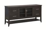 Contemporary Entertainment Center with Glass Doors