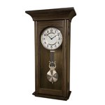 Amish Crafted Baker Hill Red Oak Wood Wall Clock Quartz