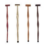 Amish Hardwood Twisted Walking Cane with Handle