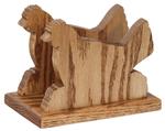 Oak Wood Hen Shape Napkin or Letter Holder