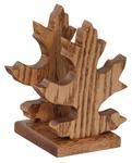 Oak Leaf Shaped Wooden Napkin Holder
